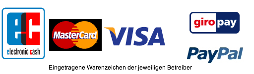 Akzeptierte Zahlungsmethoden